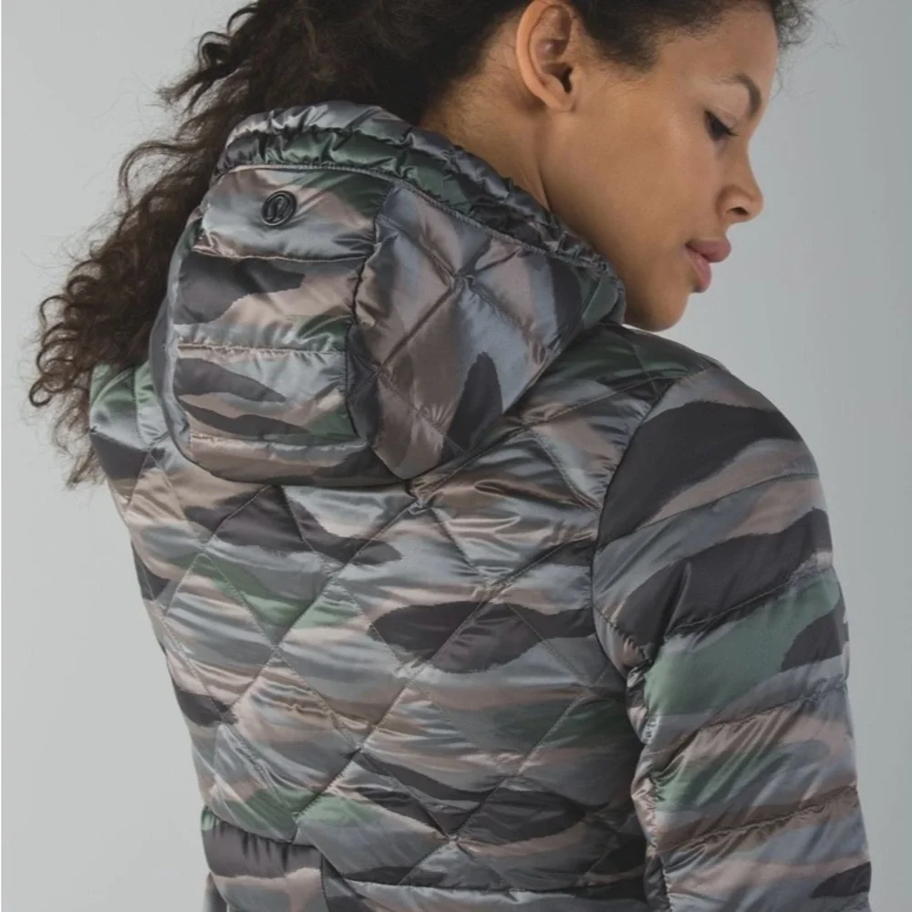 Rare Lululemon Fluffin’ Awesome Jacket Coat Coast Camo Butter Pink Multi Sz 6